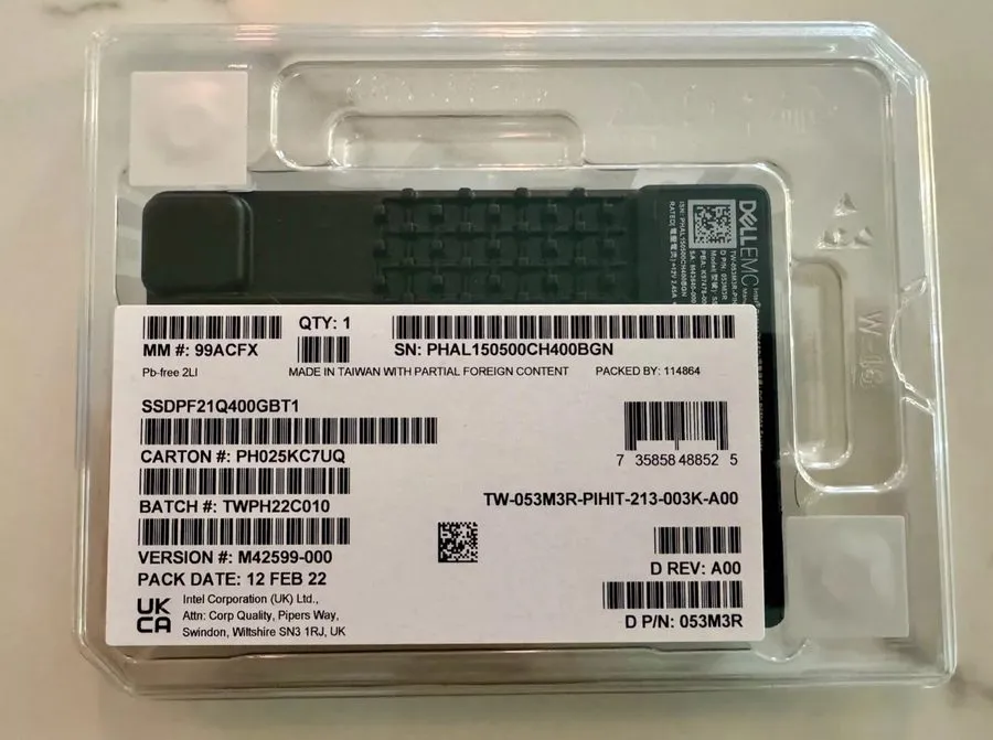 SSD-накопитель Intel Optane SSD DC P5800x 1.6TB U.2 2.5''NVME PCIe SSDPF21Q016TB