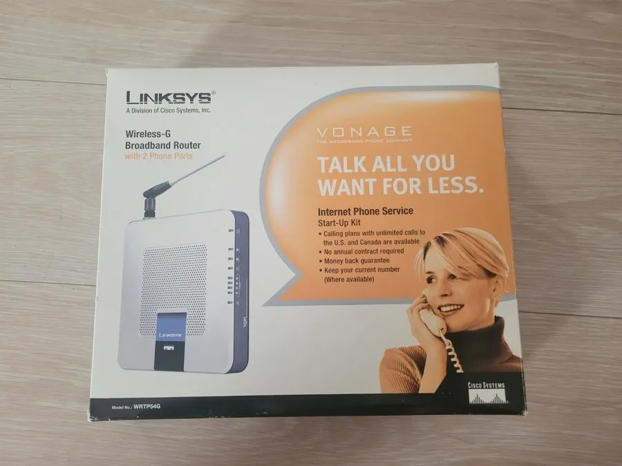 Маршрутизатор Linksys CISCO Systems Broadband Router With 2 Phone Ports WRTP54G