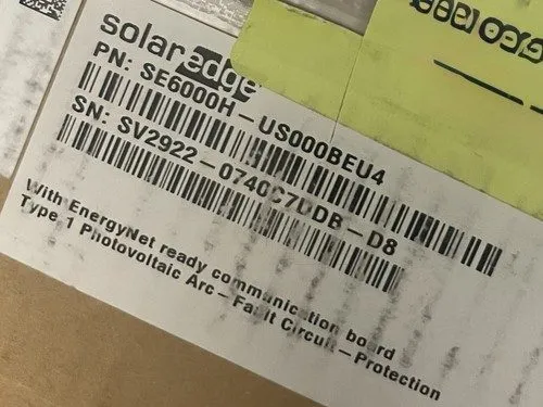Инвертор SolarEdge SE6000H-US000BEU4 HD-Wave Single Phase Grid-Tie Inverter 6000 — фото лота 1