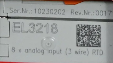 Модуль ввода-вывода Beckhoff EL3218 EtherCAT Terminal 8-channel analog input