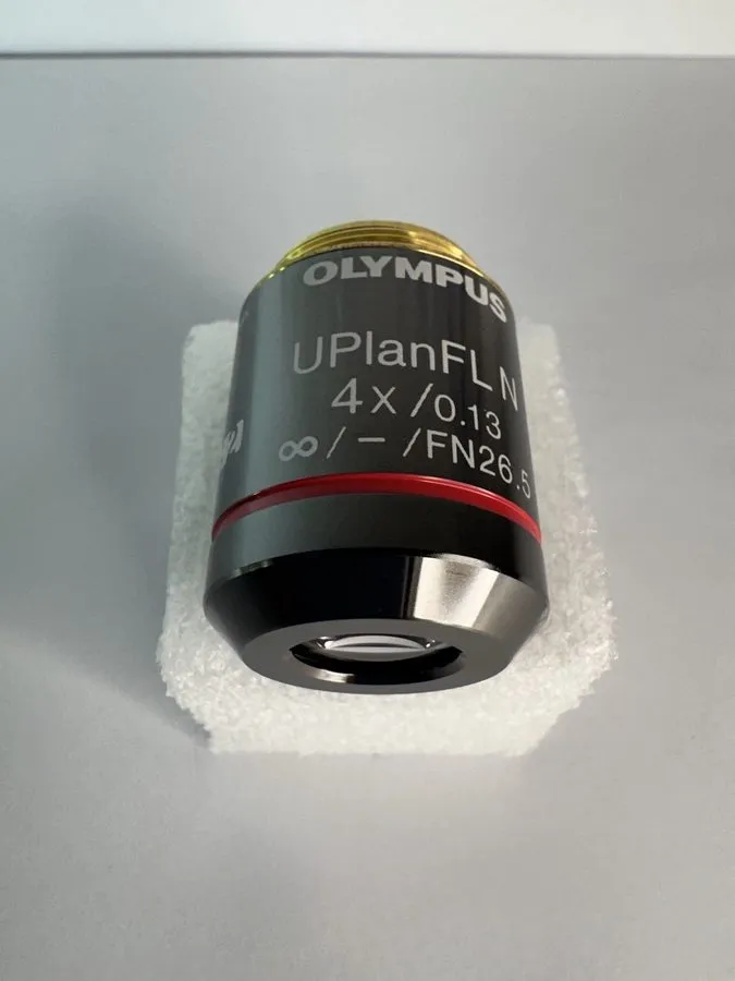 Объектив микроскопа Olympus UPlanFL N 10x / 0.30 infi/- FN26.5 Microscope Object — фото лота 3