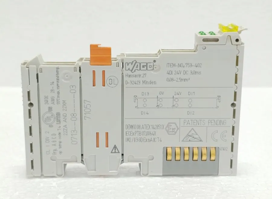 Модуль ввода-вывода Wago 753-402 digital input module express — фото лота 1