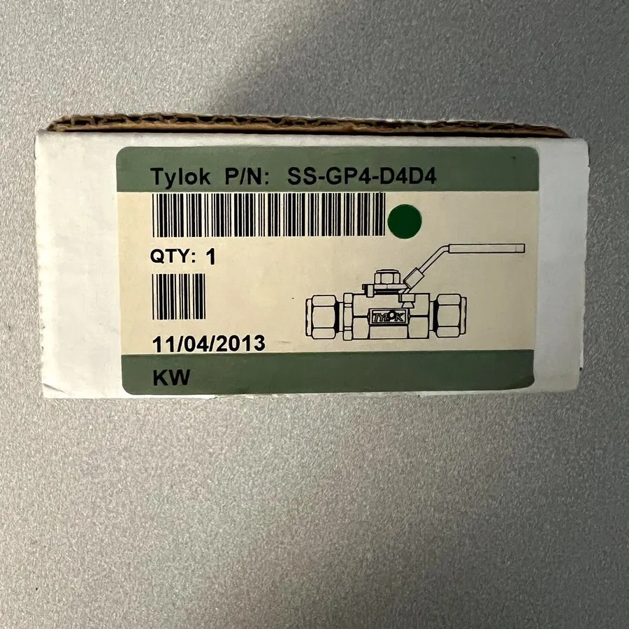 Клапан TyLok SS-GP4-D4D4 Stainless Steel Ball Valve 1/4” Tube OD Compression