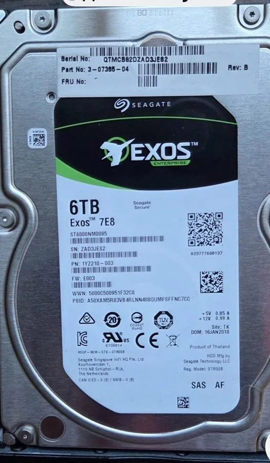 Жёсткий диск Seagate Exos 7E8 6TB 3.5" Enterprise SAS 12Gb/s HDD ST6000NM0095 72