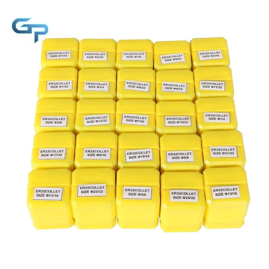 Режущий инструмент Collet Set ER32 Collet Chuck 1/16 inch-3/4 inch Holder Spring — фото лота 2