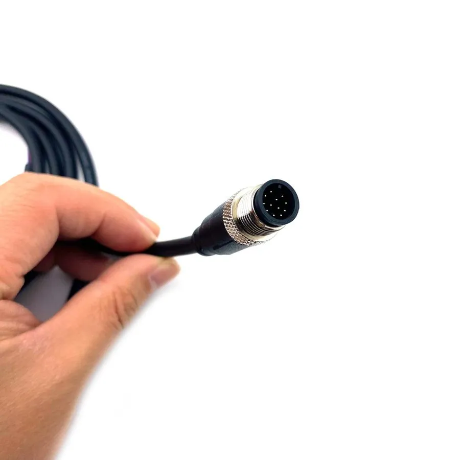Датчик 16.4ft M12 8 Pins Male To Male Connector Cable A Code Molding Double Head — фото лота 2