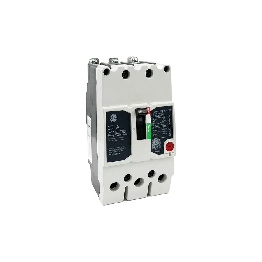 Автоматический выключатель GE TEYL3020B Molded Case Circuit Breaker 20A, 3-Phase