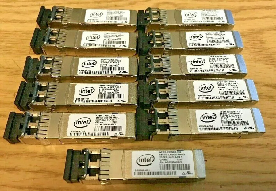Трансивер Intel 10G 850nm 300M SFP+ Optical Transceiver Dell FTLX8571D3BCV-IT E6