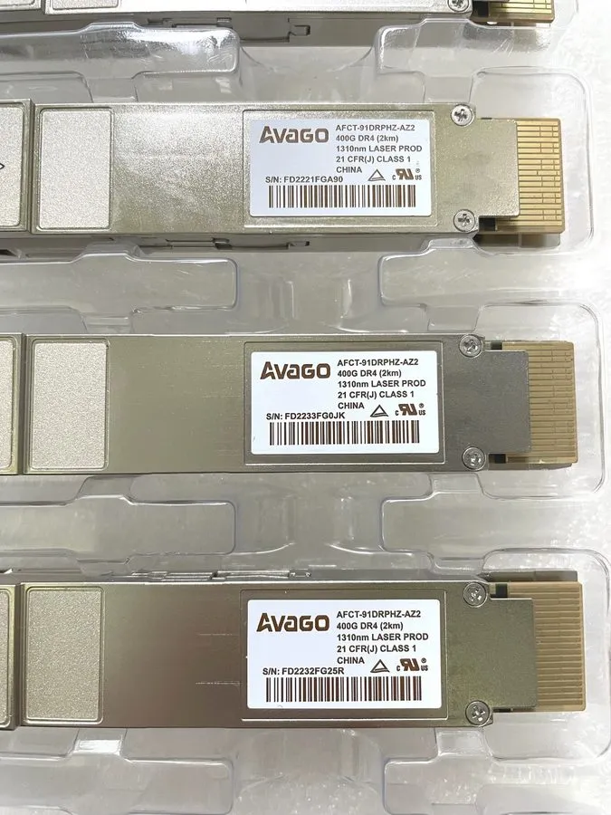 Трансивер AVAGO BROADCOM AFCT-91DRPHZ-AZ2 QSFP-DD 400G DR4 1310NM 2KM TRANSCEIVE