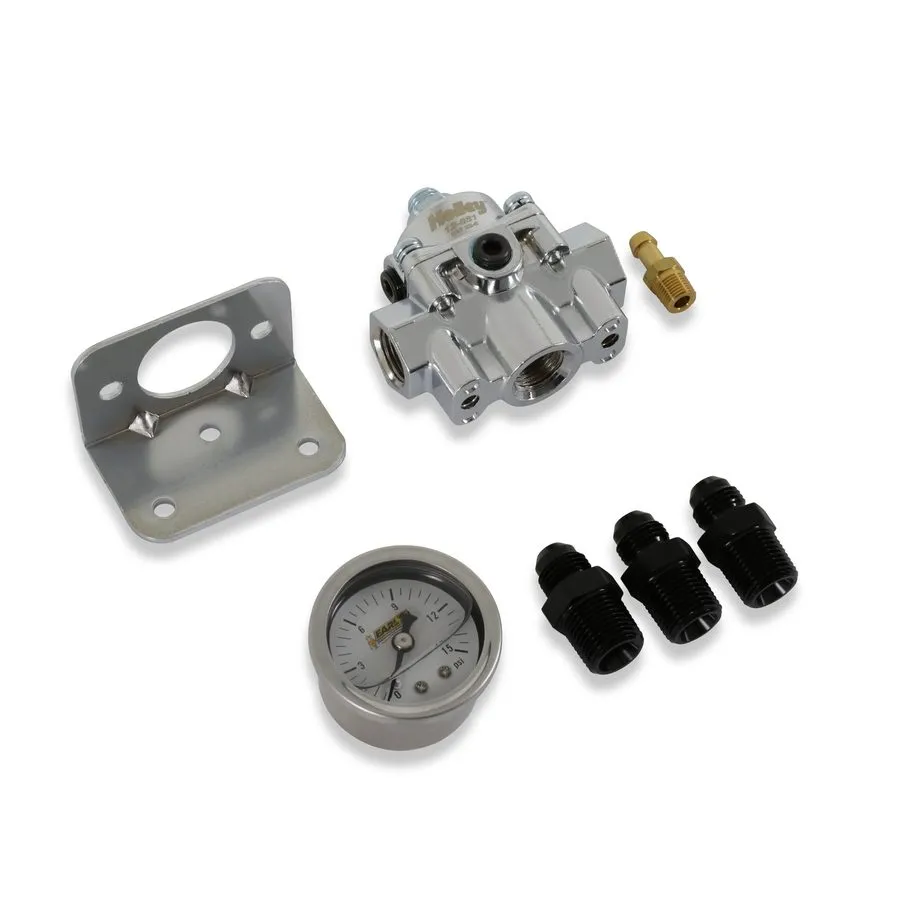 Трубопроводная арматура Holley 12-881KIT Die Cast Carbureted Fuel Pressure Regul
