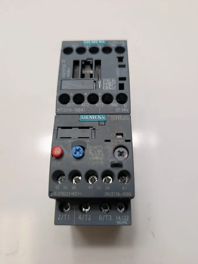 Контактор SIEMENS SIRIUS 3RT2016-1BB41 3RU2116-1FB0 Contactor and Thermal Overlo