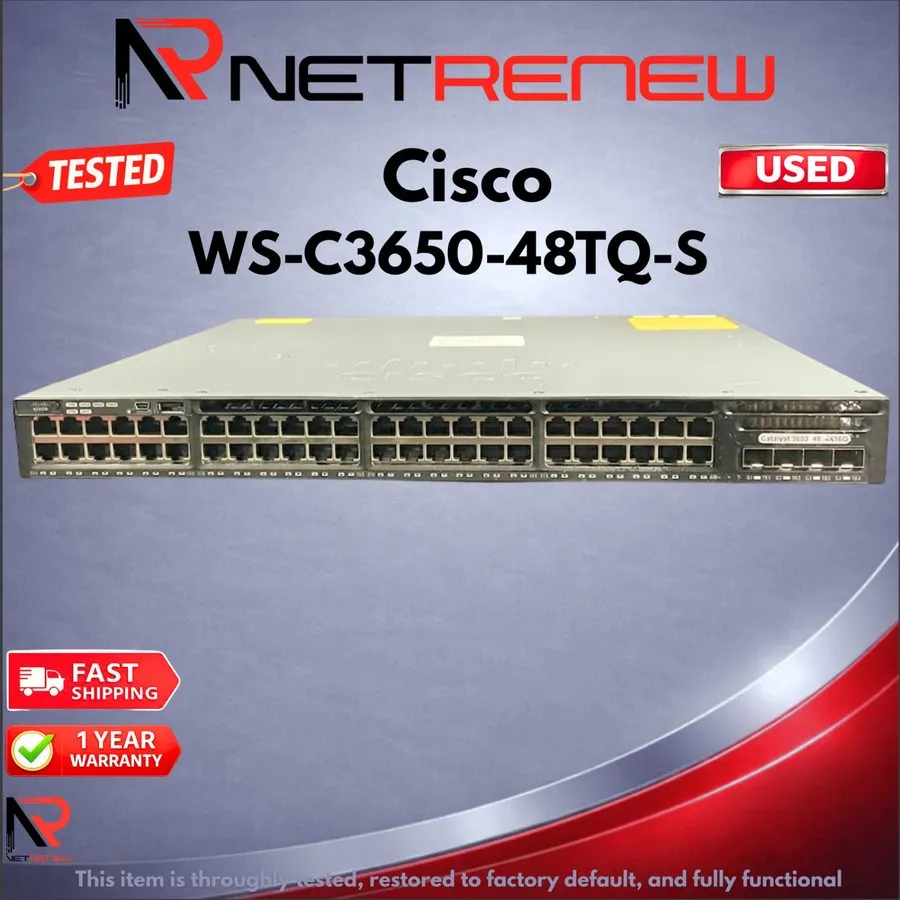 Коммутатор Cisco Catalyst WS-C3650-48TQ-S 3650 4x10G Uplink 48 Port