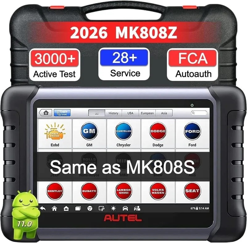 Диагностический сканер 2026 Autel MaxiCOM MK808Z-BT Bidirectional Diagnostic Sca
