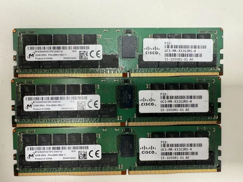 Модуль памяти Micron 32GB 2Rx4 PC4-2666V DDR4 ECC RDIMM MTA36ASF4G72PZ-2G6 84075