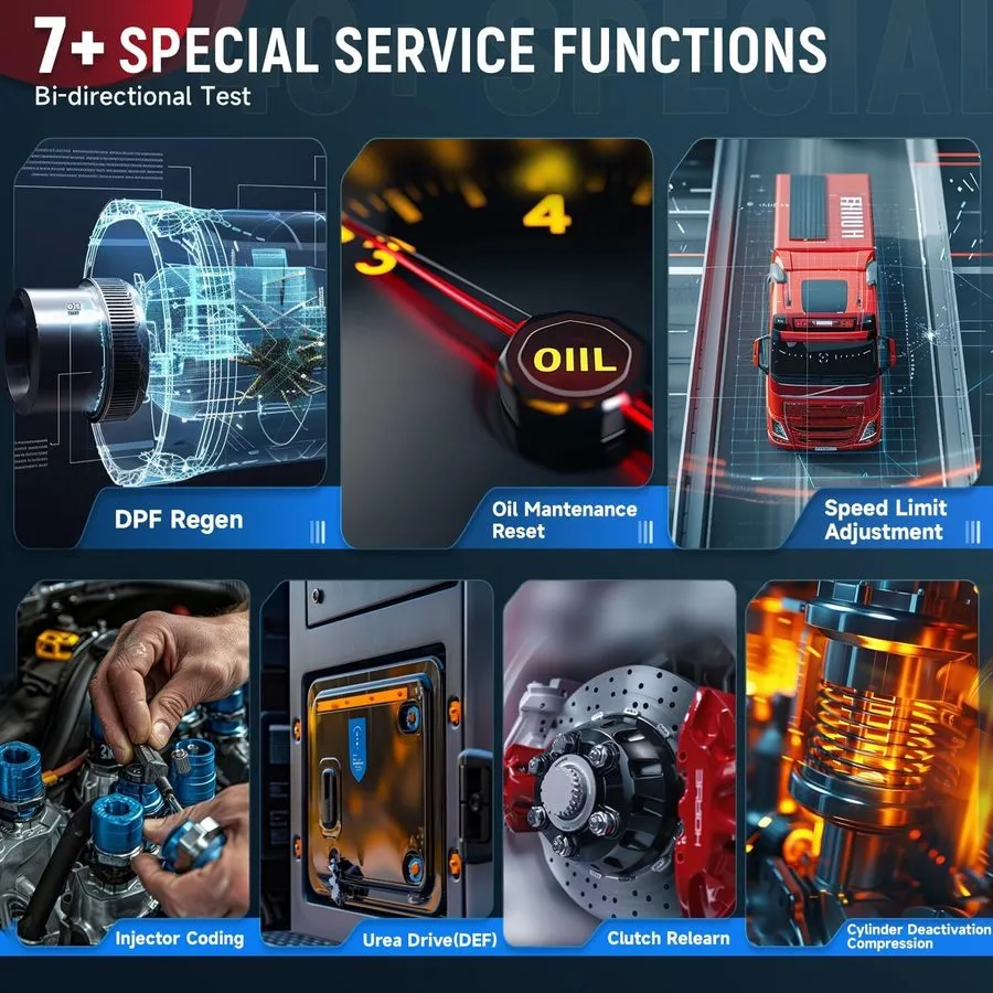 Диагностический сканер LAUNCH CRP129HD Heavy Duty Truck Diesel Scanner Diagnosti — фото лота 2