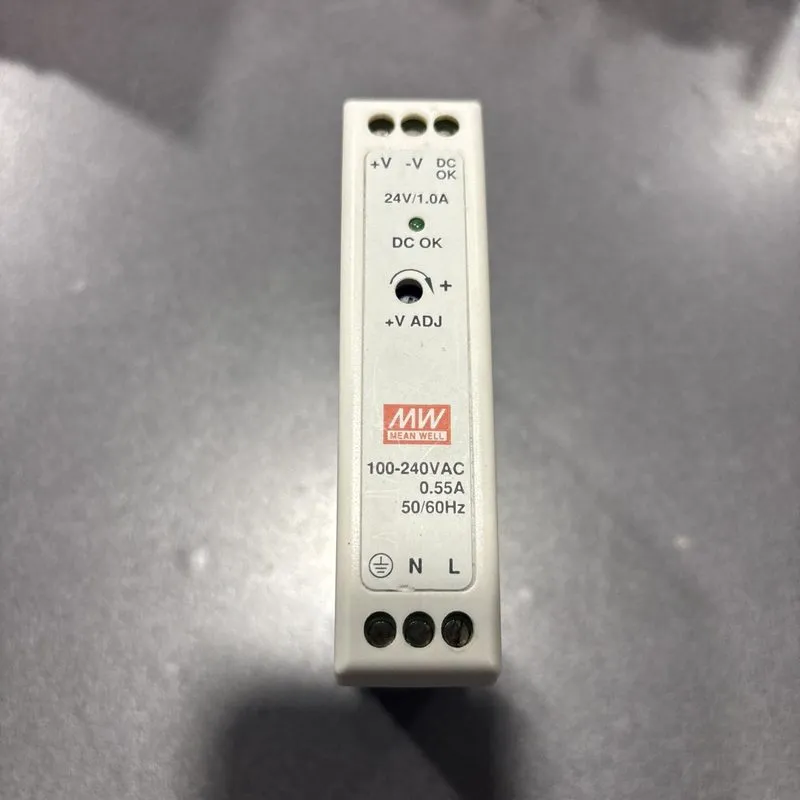Блок питания Mean Well MDR-20-24 DIN Rail Power Supply 100-240V AC to 24V DC 1A — фото лота 1
