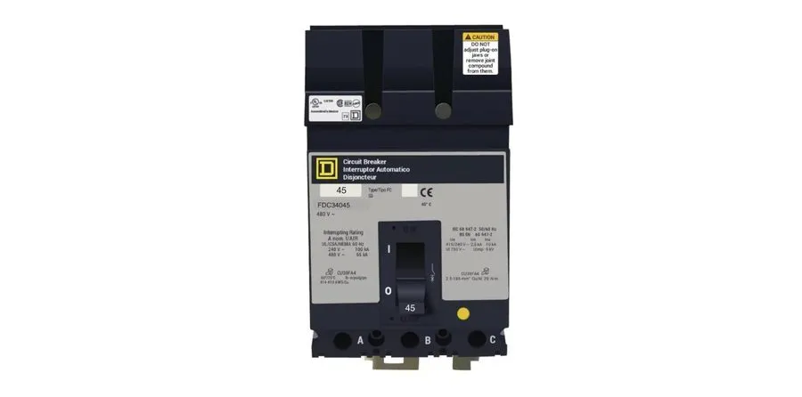 Автоматический выключатель SQUARE D FC34045 3P 45 AMP 480V I LINE CIRCUIT BREAKE