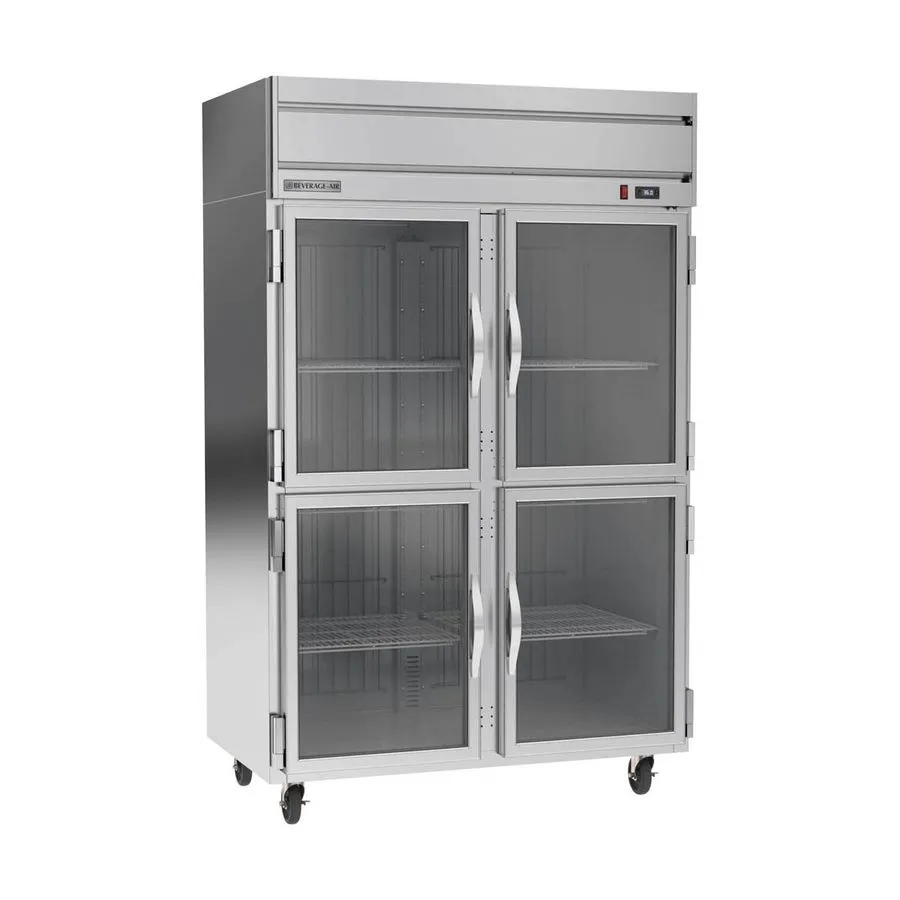 Холодильный шкаф Beverage Air HRP2HC-1HG, 52" 2-Section Reach-In Refrigerator w/ — фото лота 1