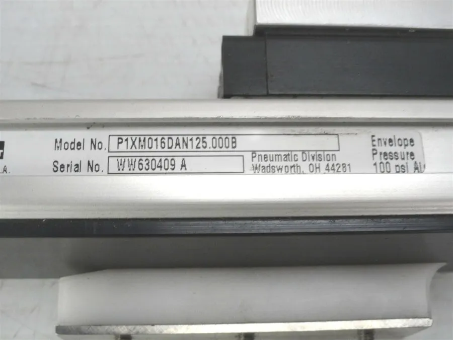 Пневмоцилиндр PARKER P1XM016DAN125.000B Pneumatic Rodless Cylinder Actuator 100p — фото лота 1