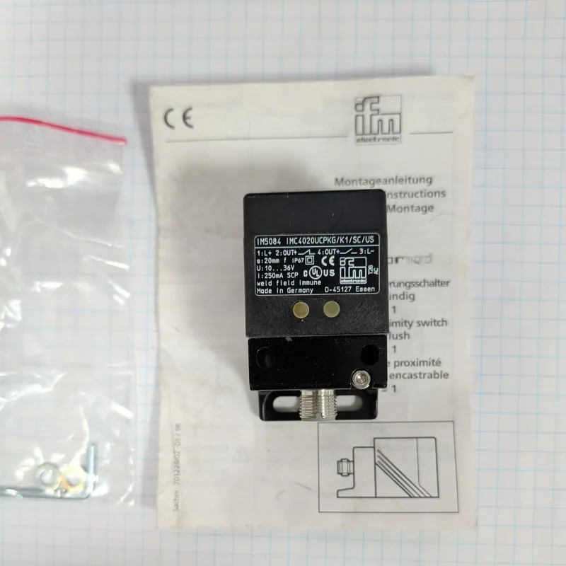 Датчик приближения IFM IM5084 IMC4020UCPKG/K1/SC/US-100-DPA INDUCTIVE PROXIMITY  — фото лота 2