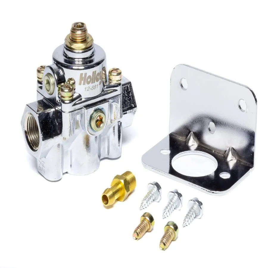 Трубопроводная арматура Holley 12-881 Fuel Pressure Regulator 4.5-9 PSI Chrome B