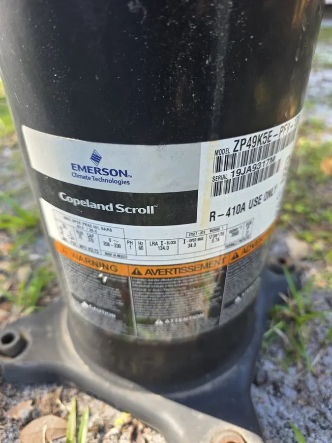 Компрессор AMANA 594390 postalproducts Copeland R-410A Scroll Compressor 16,000