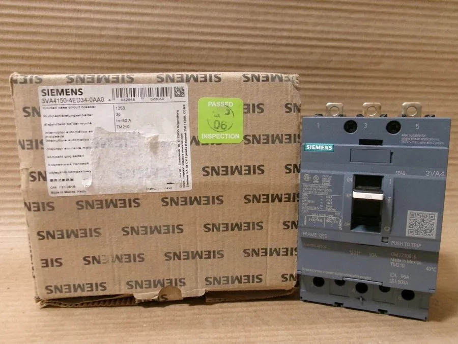 Автоматический выключатель Siemens 3VA4150-4ED34-0AA0 Circuit Breaker 50 Amp 3 P