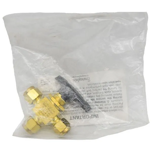 Клапан Swagelok B-42XS4 Brass 1-Piece 40 Series 3-Way Ball Valve FNSP