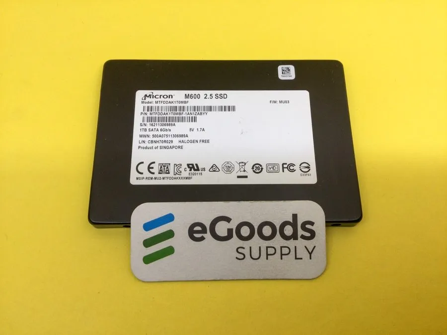 SSD-накопитель Micron M600 1TB SSD SATA 6Gb/s MTFDDAK1T0MBF 2.5" GRADE A, AND WI