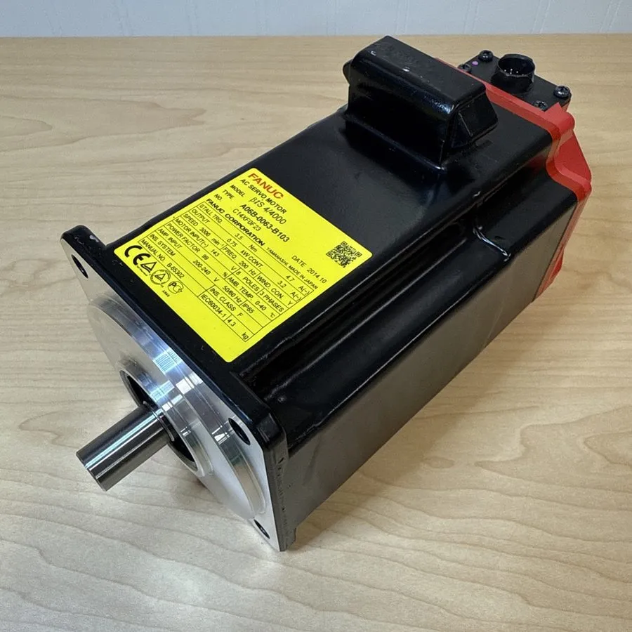 Серводвигатель FANUC / A06B-0063-B103 / AC SERVO MOTOR, 0.75KW — фото лота 1
