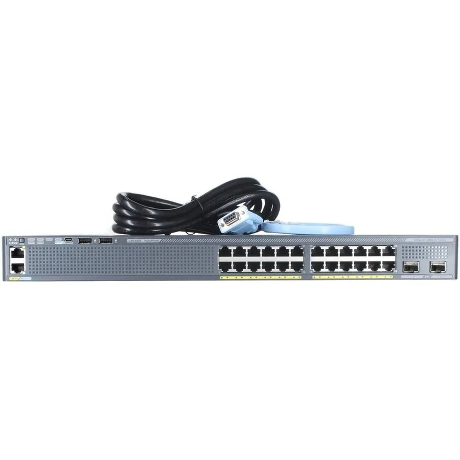 Коммутатор Cisco WS-C2960X-24TD-L 24 Port Gigabit 2x 10G SFP LAN Base Switch
