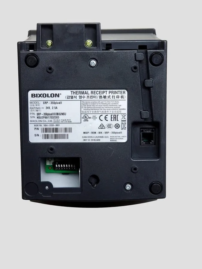 Принтер чеков BIXOLON SRP-350plus PR10135 Thermal Receipt Printer USB Windows 3.