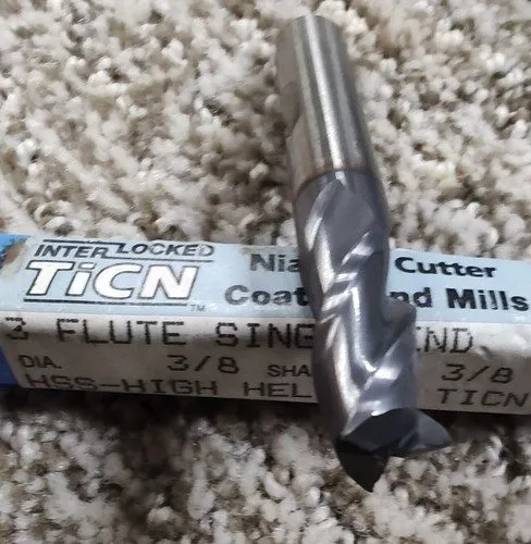 Режущий инструмент NIAGRA CUTTER 3/8DIA CARBIDE 3FLUTE HSS HIGH HELIX TICN COATE