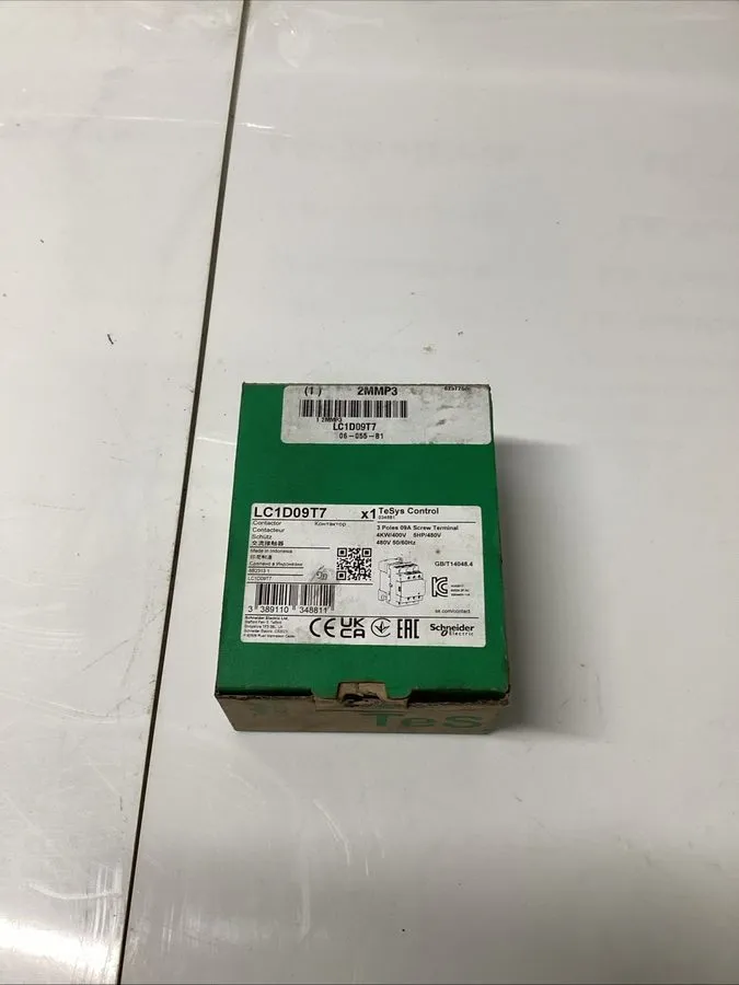 Контактор LC1D09T7 TeSys Deca Contactor 480V coil AC replace Schneider 9A 3P