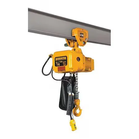Таль Harrington SNERP003S-10 Electric Chain Hoist 500 lb 10 ft Lift 230V with Tr