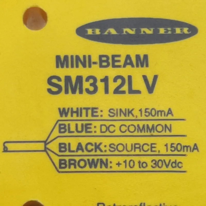 Фотоэлектрический датчик BANNER SM312LV MINI BEAM PHOTOELECTRIC SENSOR 10-30VDC