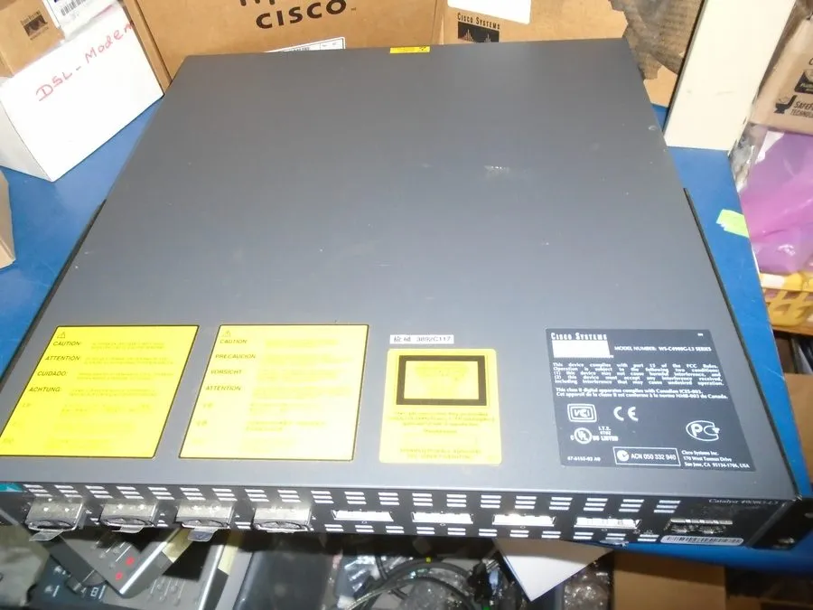 Коммутатор Cisco Catalyst WS-C4908G-L3 8-Port Gigabit Layer 3 Managed Ethernet S