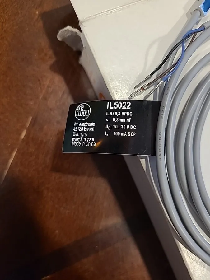 Датчик приближения Il5022 I1B30, 8-BPKG IFM Efector Proximity Sensor . PNP N.O. — фото лота 1