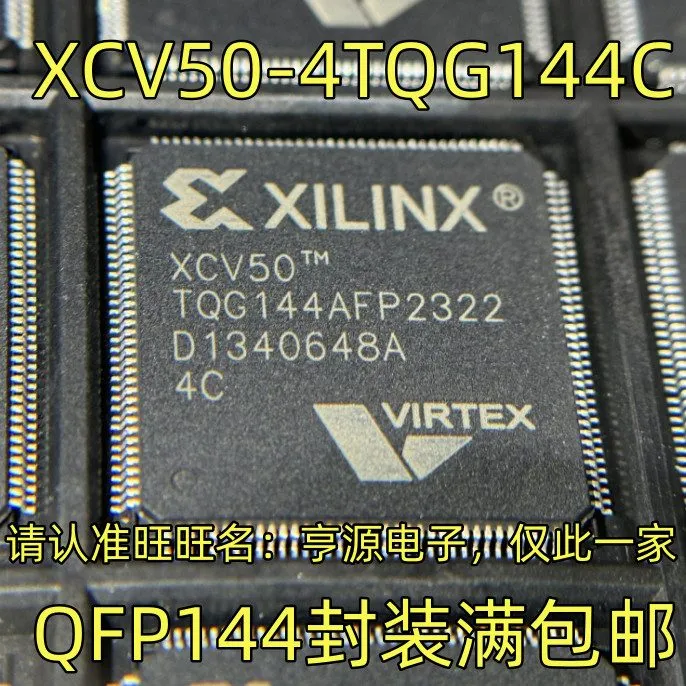 Микросхема ПЛИС XCV50-4TQ144C XILINX IC FPGA 98 I/O 144TQFP