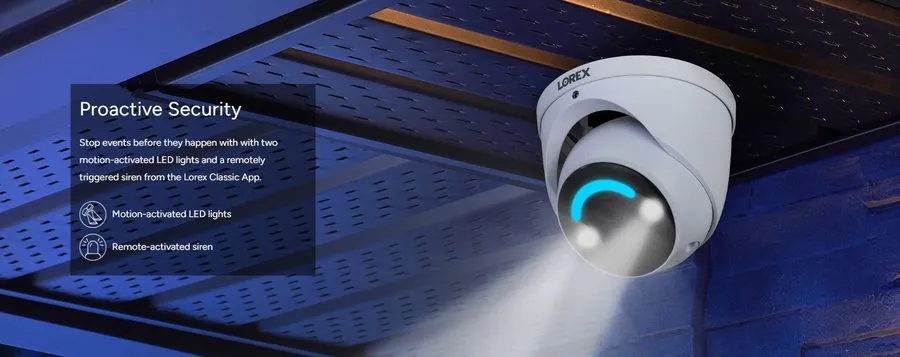 Камера Lorex 4K PoE 8 Camera System N910A62B NVR 4x E895AB 4x E896DD 100ft CAT5  — фото лота 1
