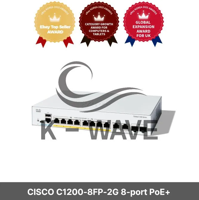 Коммутатор Cisco Catalyst C1200-8FP-2G 8-Port PoE+ Managed Switch 120W