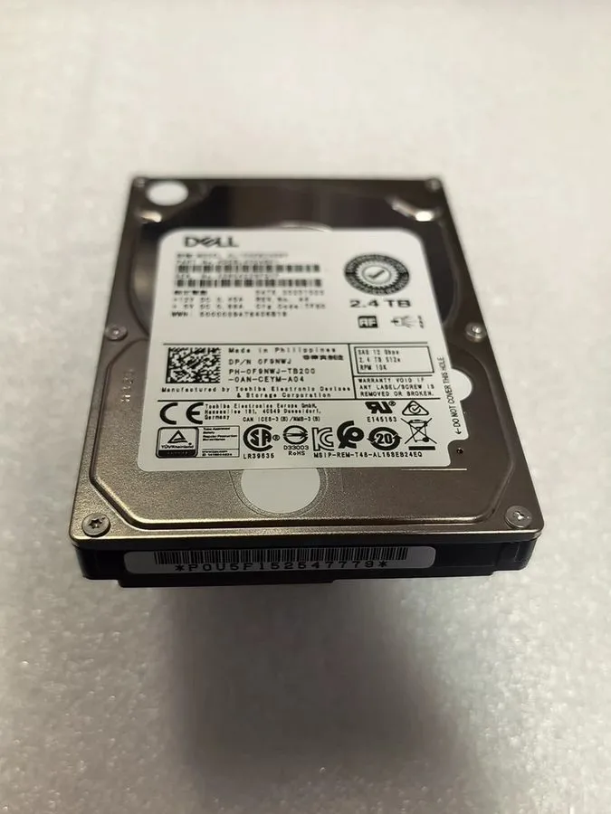 Сервер Dell 0F9NWJ 2.4TB 10K SAS 12G AL15SEB24EQY PowerEdge R640 R740 Server HDD
