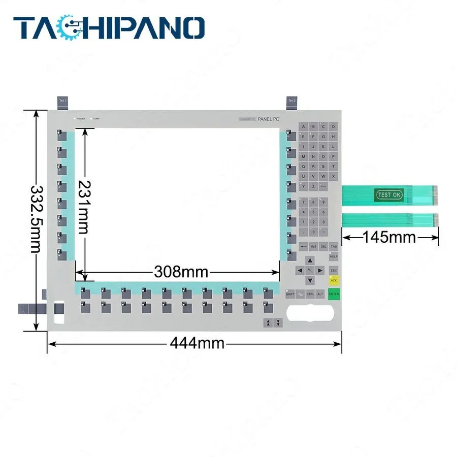 Промышленный компьютер 6AV7725-3AC10-0AD0 Membrane Keypad
