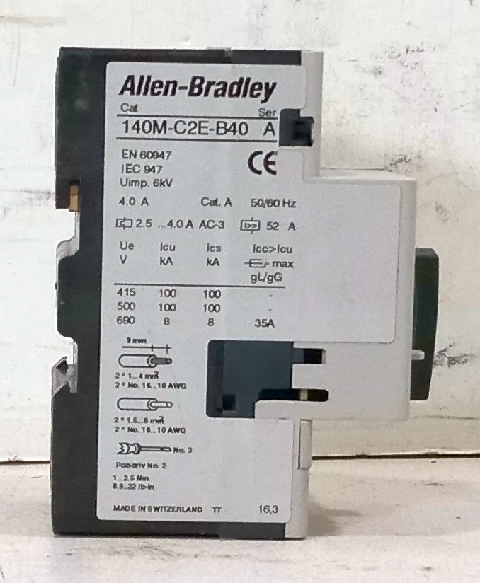 Автоматический выключатель Allen Bradley 140M-C2E-B40 Motor Protection Circuit B