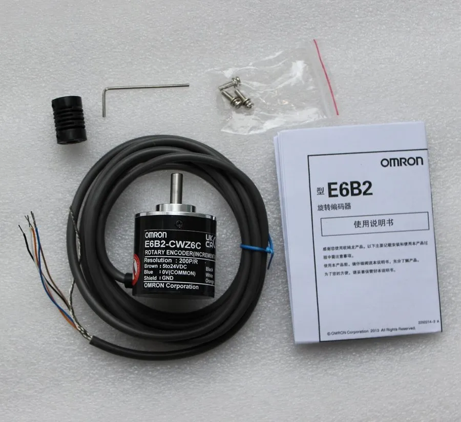 Энкодер 1x OMRON 360P Incremental Rotary Encoder 360p/r 5-24v DC E6B2-CWZ6C NPN