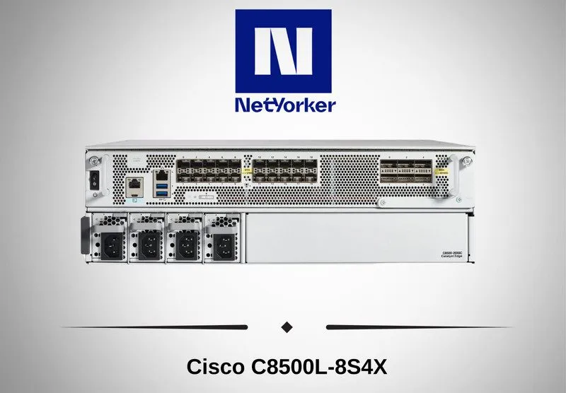 Маршрутизатор Cisco C8500L-8S4X CISCO 8500 8 X 1GE, 4 X SFP, 4 X 10GE