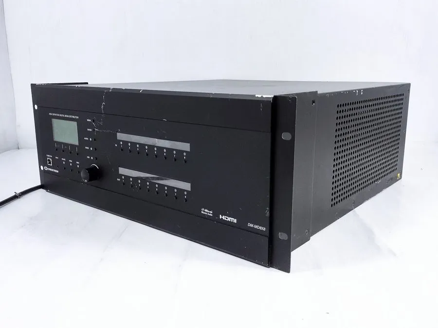 Видеокоммутатор Crestron DM-MD8X8-RPS 8x8 Media Switcher w/ 4K DSP & Fiber Cards