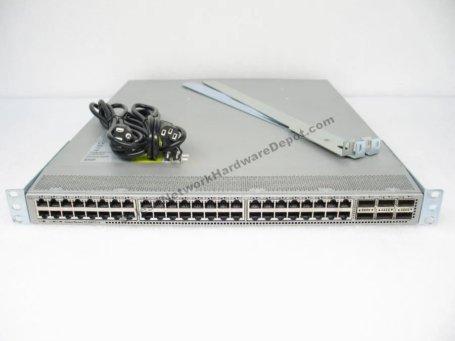 Коммутатор Cisco N3K-C31108TC-V 48-Port 10Gbase-T RJ45 6 QSFP28 & Dual AC *1-YEA