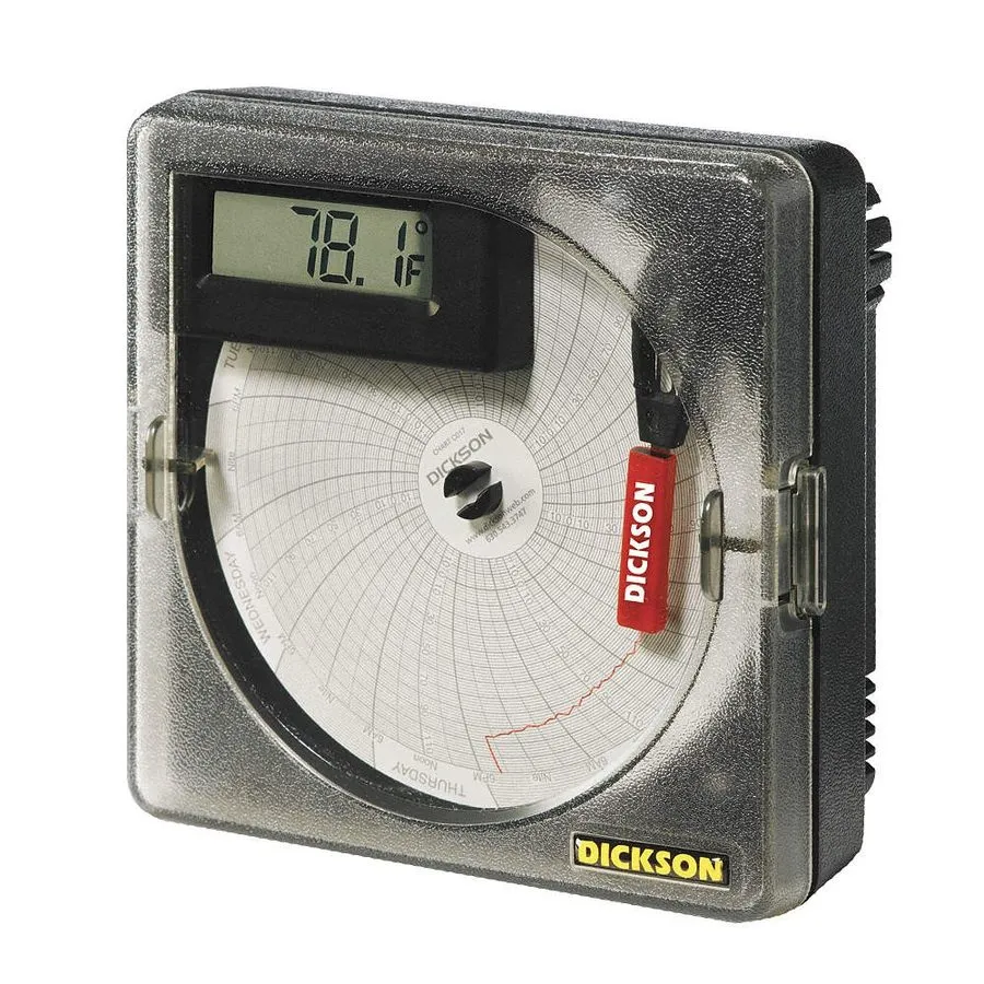 Регистратор DICKSON SC387 Circ Chart Recorder, 3in Dia, 24hr/7day 5KE63 — фото лота 1