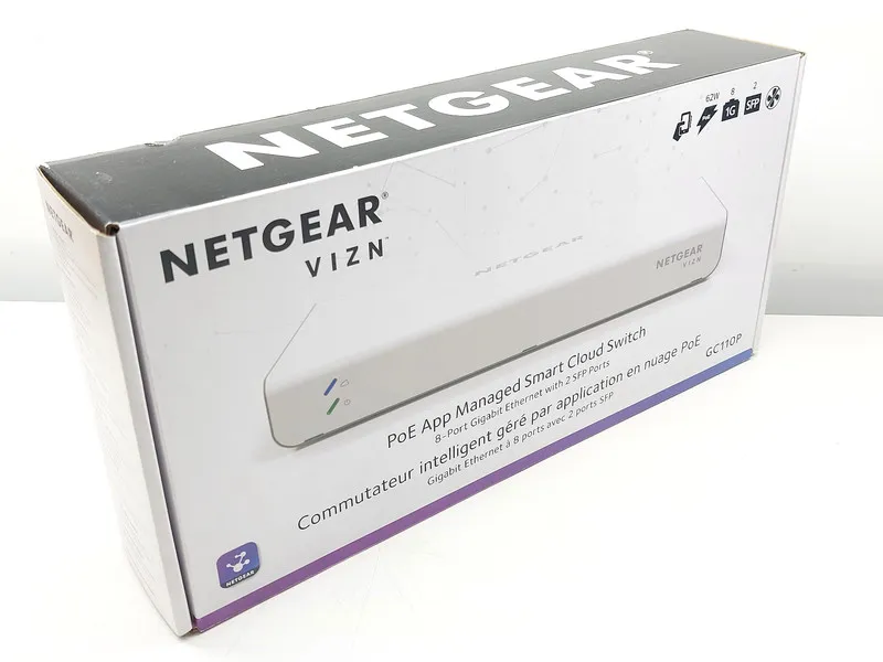 Коммутатор Netgear 8-Port Gigabit PoE App Managed Smart Cloud Switch 2 SFP Port